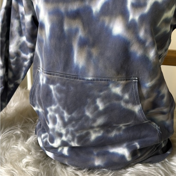 Lululemon All Yours Hoodie Tie Dye Fleece 4 Graphite Grey Excellent Condition - Picture 6 of 7